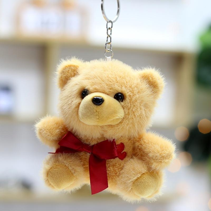 New Bear Doll Doll Plush Pendant Cute Couple Bag Keychain Hanging Decoration Children Comfort Toys