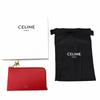 Ausgezeichnetes CELINE Kartenetui Rotes Leder L10083FVO Gebraucht
