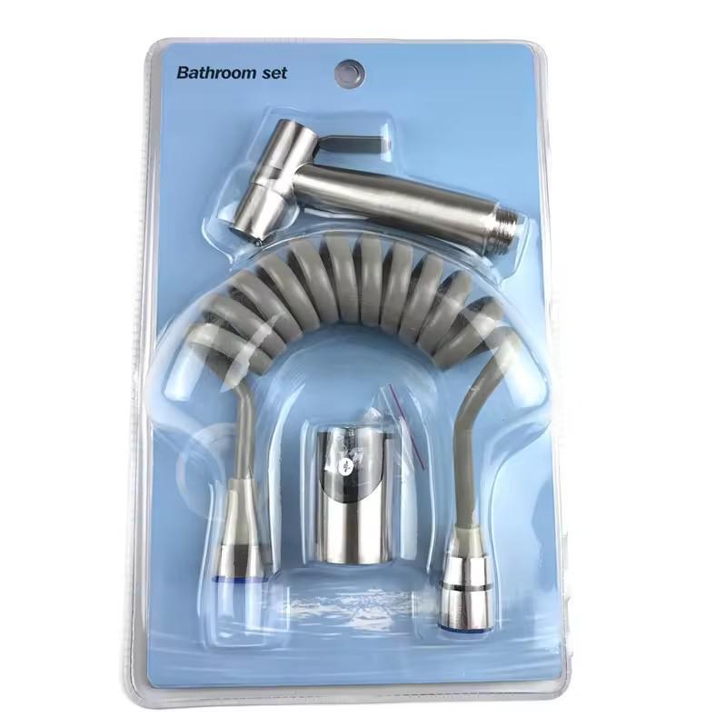 304 Stainless Steel High-Pressure Bidet Shower Head Spray Gun Set