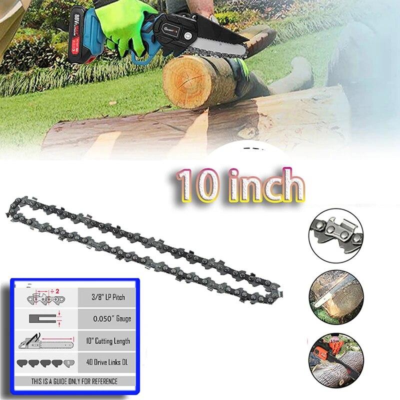 1/2/3/4 PCS 10Inch Saw Chainsaw Chain Semi Chisel Electric Chainsaw Spare Parts Garden Wood Branch Cutting Tool
