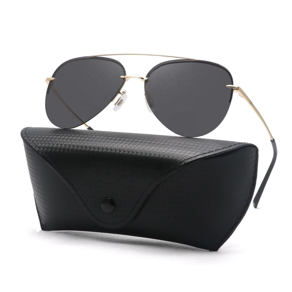 New Arrivals Pilot Sunglasses Men Polarized Metal Frame G15 Driving Double Bridge Sun Glasses