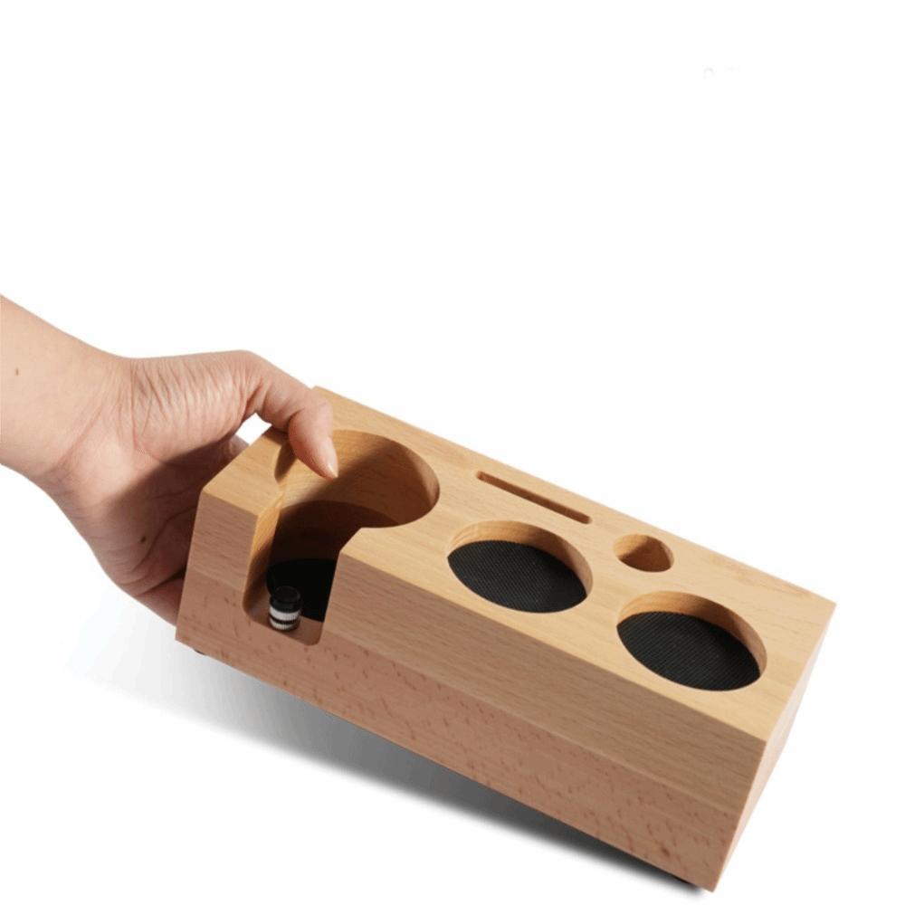 Non Slip Coffee Tamper Holder 3 in 1 Coffee Tamper Base Multi-functional Portafilter Holder Cafe