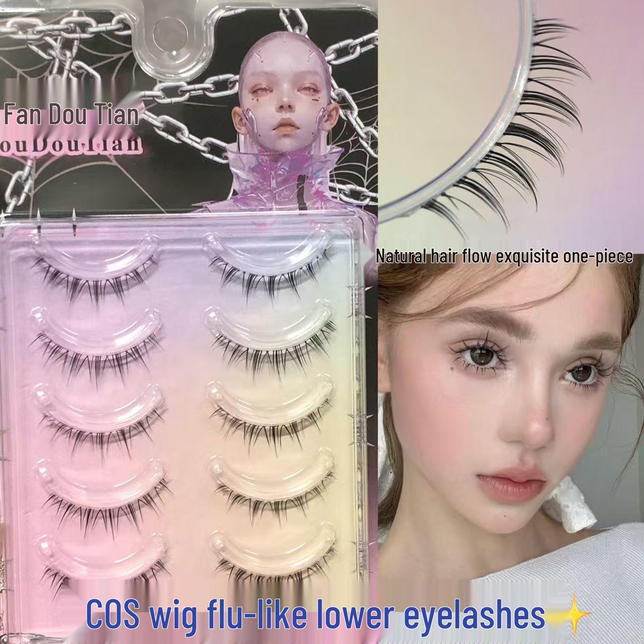 

Doudou Tian Cartoonist Style Ultra-Fine Stem Fairy Barbie Natural False Eyelashes