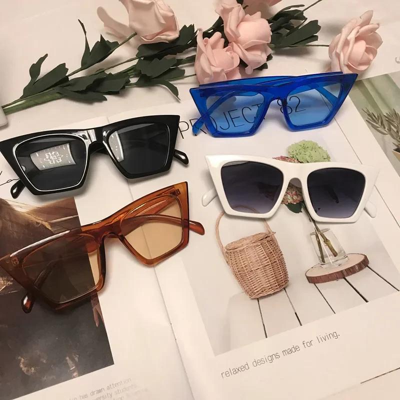 Square Sunglasses for Women Fashion Trendy Style Sun Glasses Vintage Shades Goggles UV400 Protection Summer Streetwear Eyewear