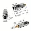 1Pc Car Tyre Wheel Inflatable Quick Connector Air Thread Nozzle Adapter Accessory Fast Conversion Head Clip Type Nozzle