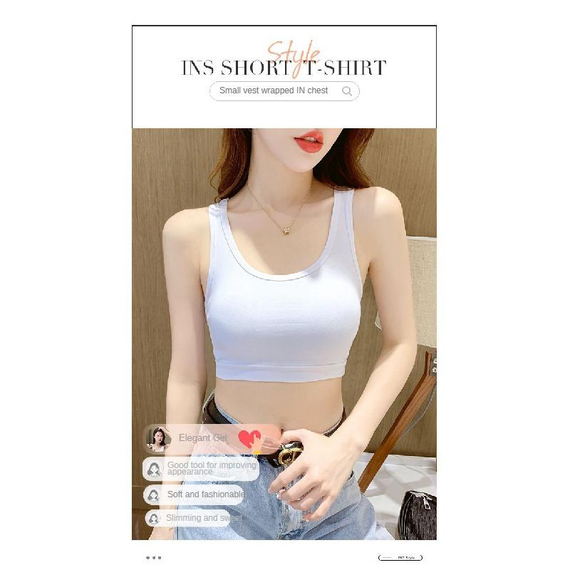 Women'S Yoga Sports Vest Summer Outer Wear Small Strap Bra Fitness