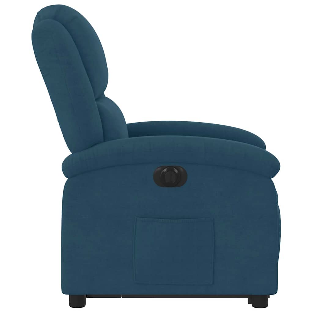 Vidaxl Electric, Lift-Up Recliner, Blue, Velvet
