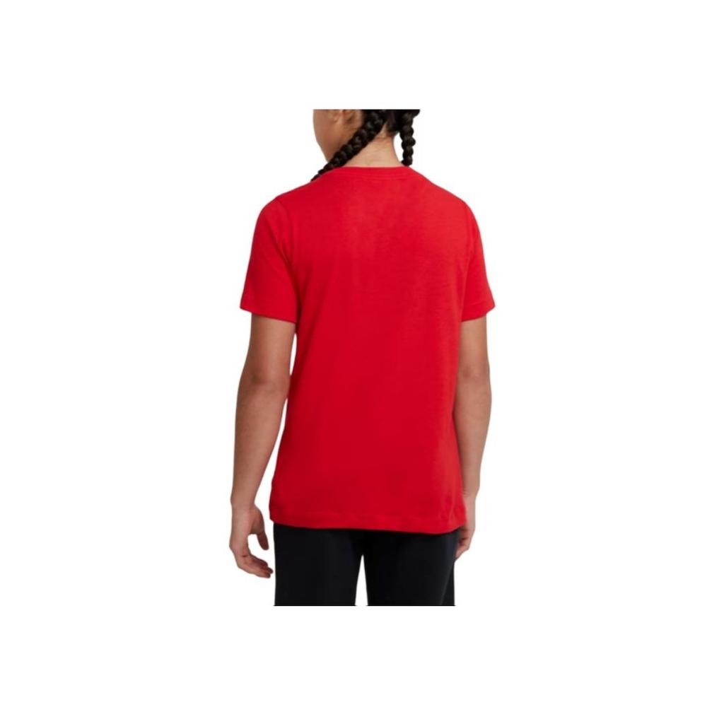 Nike T-Shirt Printed Logo Casual Short Sleeve Kids Tops Red DC7796-657
