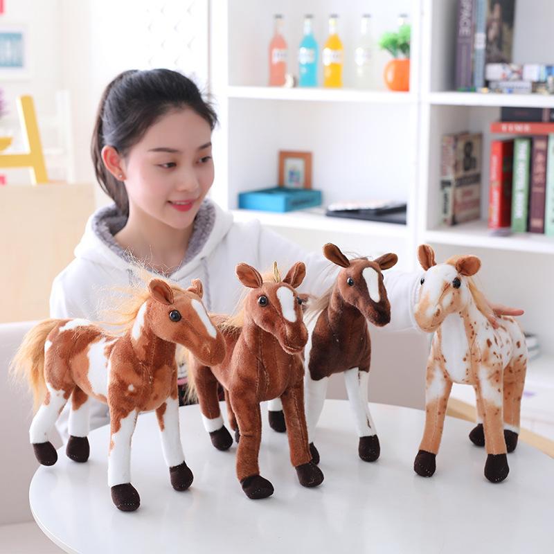 Simulation Animal Pony Doll Sweat Horse Doll Plush Toy Rag Doll Doll Children's Birthday Gift