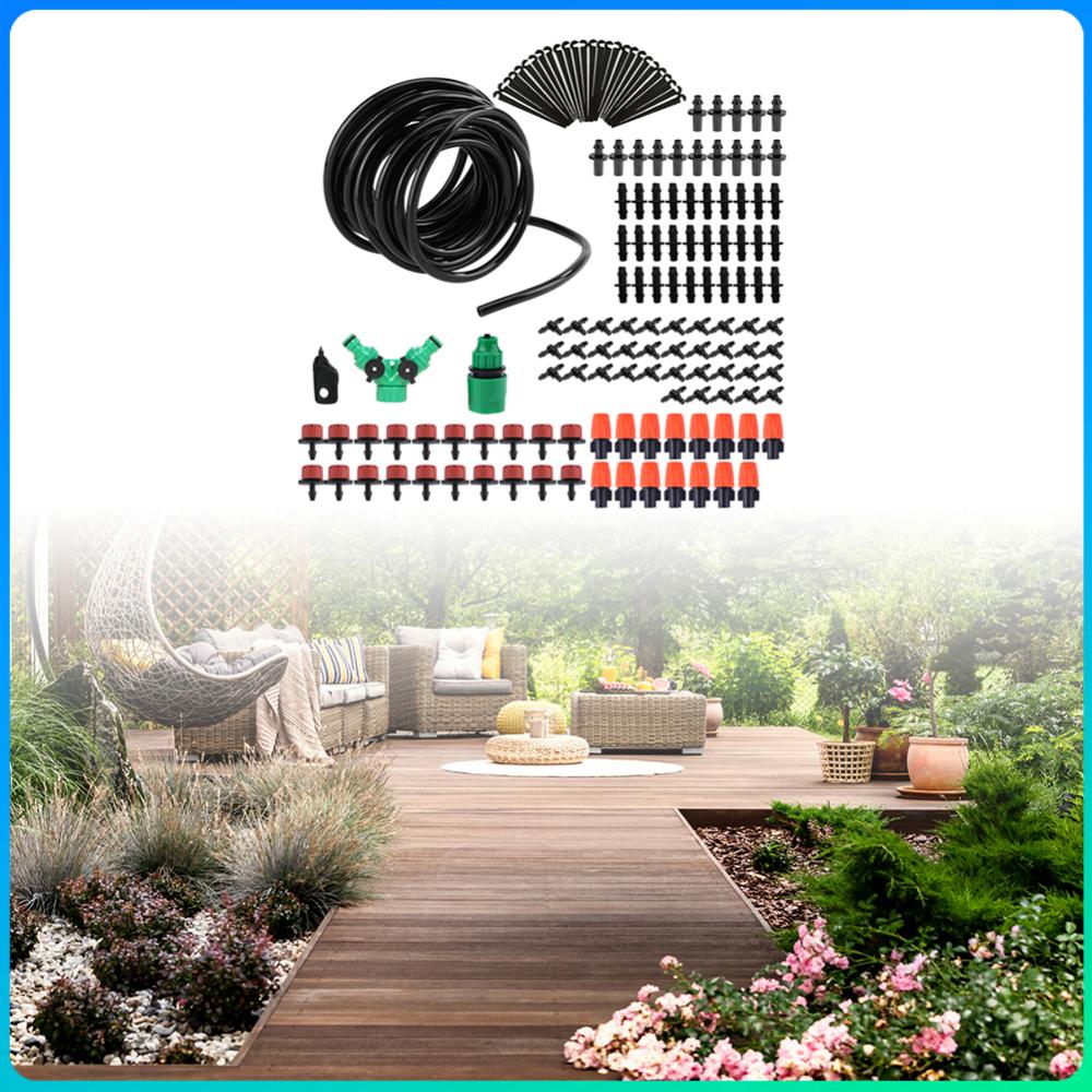 

30M Micro Drip Garden Watering Kits with Adjustable Drippers Automatic Garden Watering System Sprinkler Kits for Greenhouse China Mainland