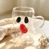 Borosilicate Glass Ghost Glass Cup with Handle Beer Cup Milk Cup Juice Cup  Halloween Party