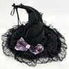 Halloween Witch Hat for Women Lolita Large Brim Witch Hat Cosplay Costume Accessory with Bow Party Decoration for Halloween