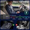 4 Port Car Charger with Super Fast Charging 45W Vehicle Socket Adapter and Voltage Display for Smartphones Tablets