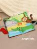 1 BUC Carte moale pentru bebeluși Montessori educație timpurie carte de pânză silențioasă Jucării educative pentru bebeluși de la 0-6 luni și mai mari Puzzle de iluminare