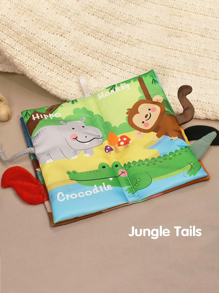 1 BUC Carte moale pentru bebeluși Montessori educație timpurie carte de pânză silențioasă Jucării educative pentru bebeluși de la 0-6 luni și mai mari Puzzle de iluminare