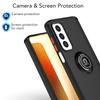 Carcasă Mată Tip Armură Pentru Motorola Moto Edge 2021 Capac Inel Suport Magnetic Suport Coajă Rezistentă la Șocuri Coque Fundas