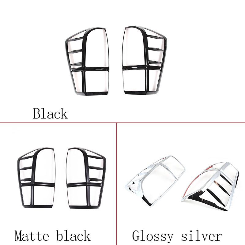 For Toyota Tacoma 2016-2026 ABS Matte Black/Black Car Styling Car Taillight Decorative Frame Sticker Car Exterior Accessories