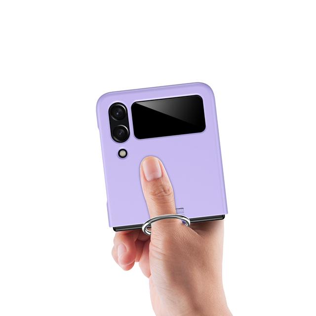Fall Protection Fashion Portable Ring Holder Case For Samsung Galaxy Z Flip4 Flip 4 Flip3 Flip 3 5g Slim Lightweight Cover