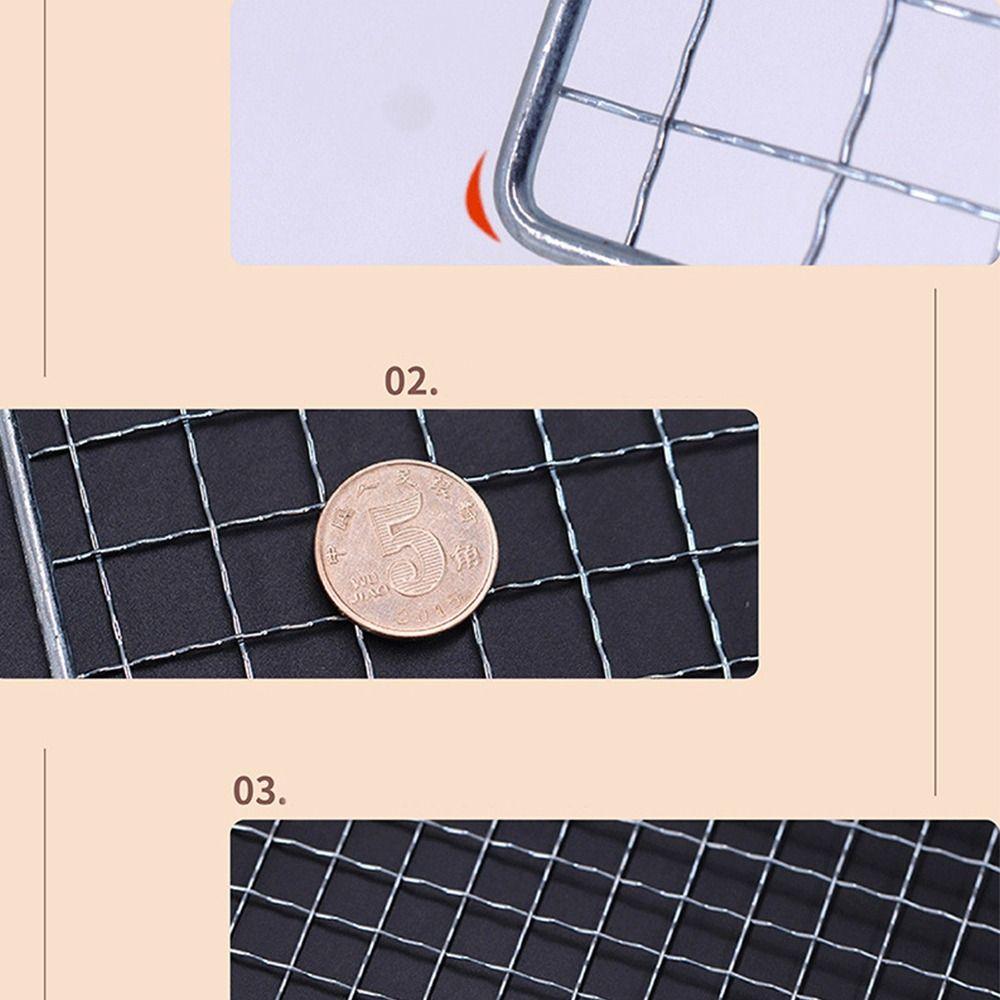 Reusable Rectangular Grilling Mat Nonstick Barbecue Grill Tray BBQ Grill Net BBQ Vegetables Meats