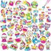 Children's Large Gemstone Diamond Painting Sticker Kit 12 Easy-to-Place Artistic Animated Animal Diamond Painting Stickers Numbe