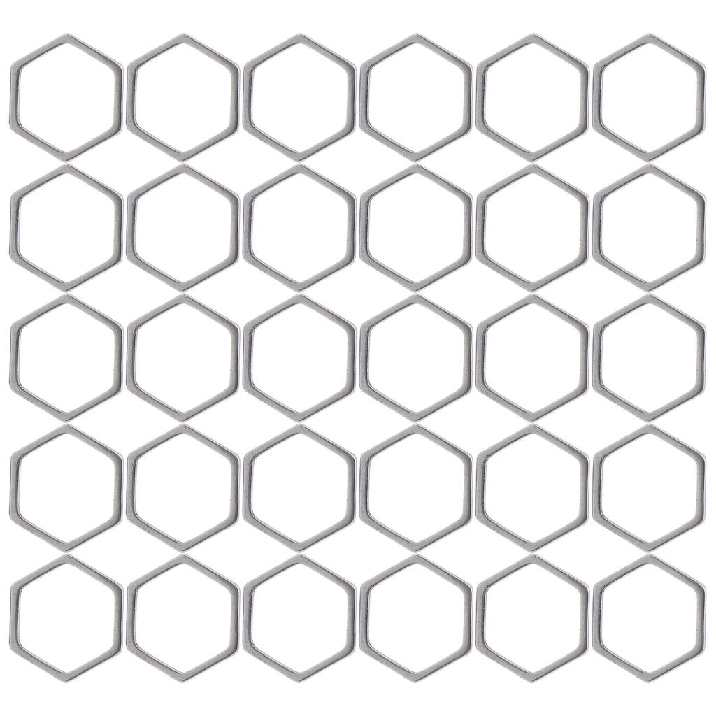 30Pcs   Shaped Hollow Resin Frame Stainless Steel Open Bezel Hollow Pendants Mold for