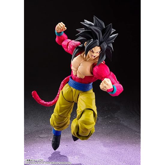 TAMASHII NATIONS S.H.Figuarts Dragon Ball Z Super Saiyan 4 Son Goku, Environ. 150mm, PVC & ABS, Pré-p