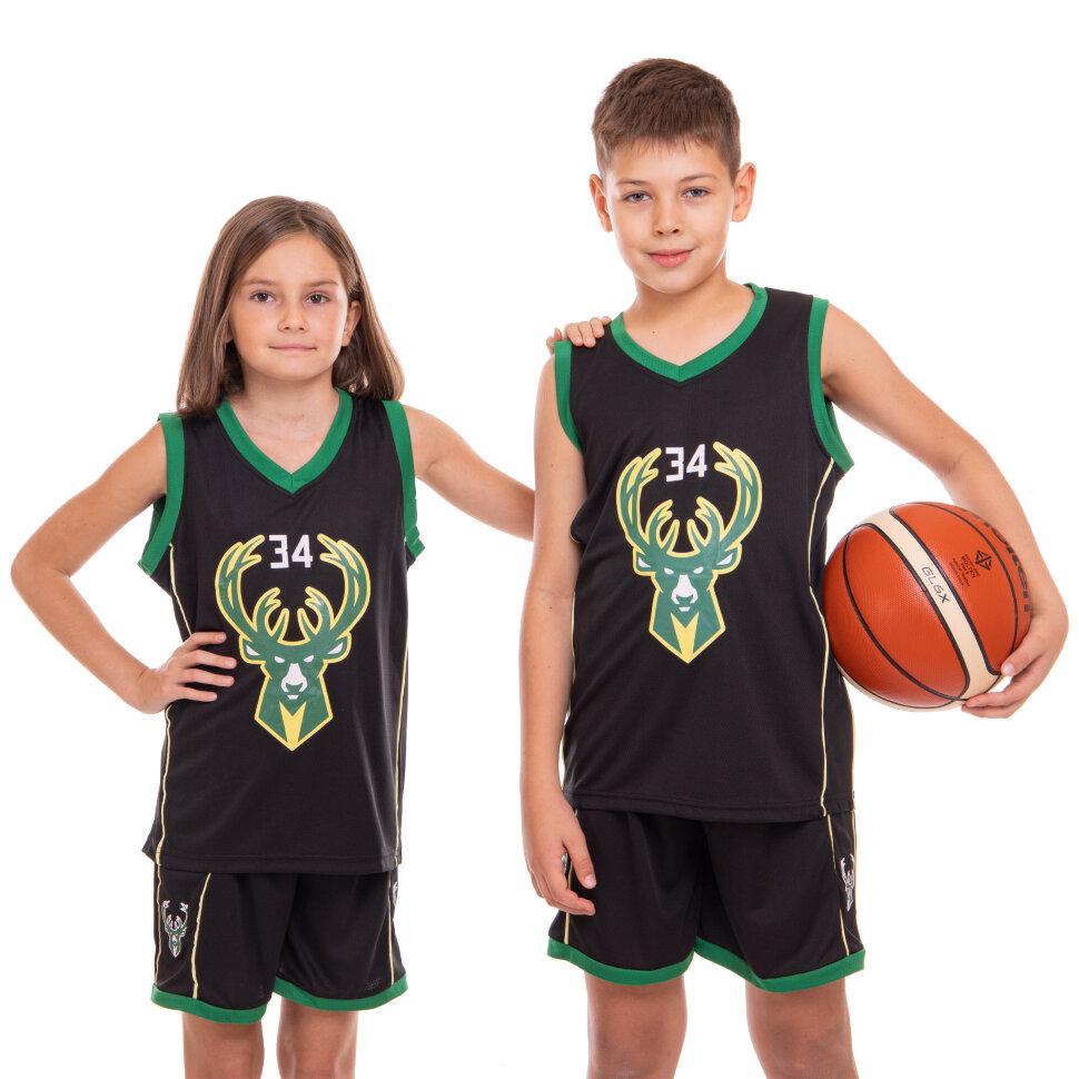 

Kids Youth Teens basketball uniform jersey and shorts NB-Sport NBA ANTETOKOUNMPO 34 BA-0972 2XL