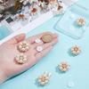 Crystal Pearl Button Covers For Women Blouses Detachable Clip-On Shirt Coat Decorative Buttons Diy Sewing Buttons Holiday Decor