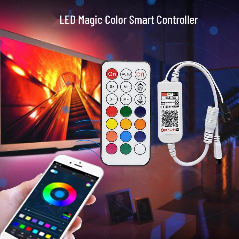 Shuanghongyuan 21-Key RGB Bluetooth LED Strip Controller with Infrared Dimming