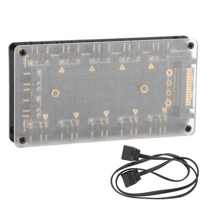 Lüfter-Hub-Splitter für ASUSMSI AURA Motherboard RGB 5V 3-Pin 10-in-1 Schnittstellenerweiterung