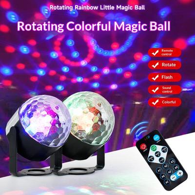 Mini RGB Geräuschaktivierter Kristallkugel Lichtprojektor