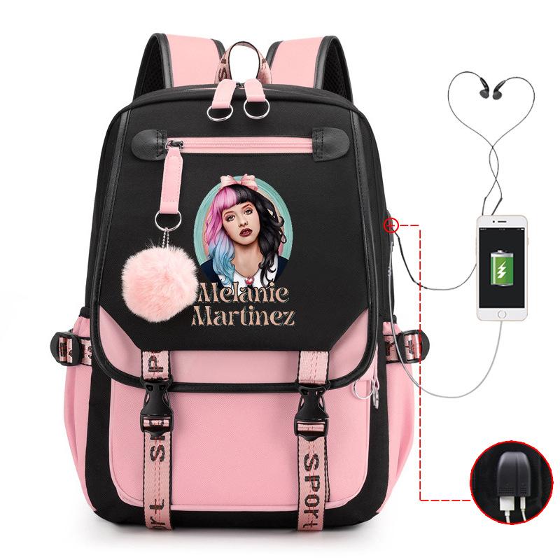Melanie Martinez Peripheral Printed Backpack Female Fashion Student Multifunctional Casual School Bag
