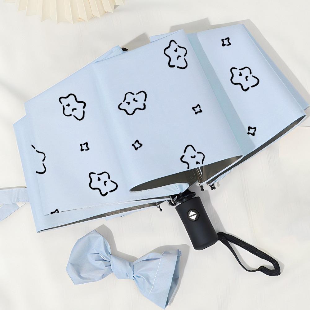 Fully Automatic UV Protection Umbrella Cartoon Pattern Sun Protection Umbrella  Travel