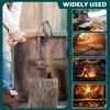 Vertical Wood Splitter High Carbon Steel Log Splitter with 4 Screws Easy To Use Firewood Kindling Splitters for Outdoor Camping