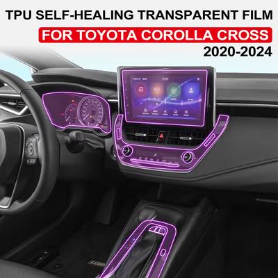 Auto Interior TPU Film for Toyota Corolla Cross 2020-2026 Car Protective Cover 10.5in Navigation Screen Anti-scratch Accessories