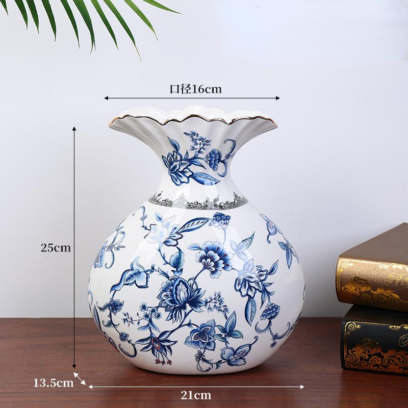 

Керамическая ваза «Кулек удачи» Аксессуары для украшения дома Украшения для гостиной Настольные украшения Устройство для цветочной композиции