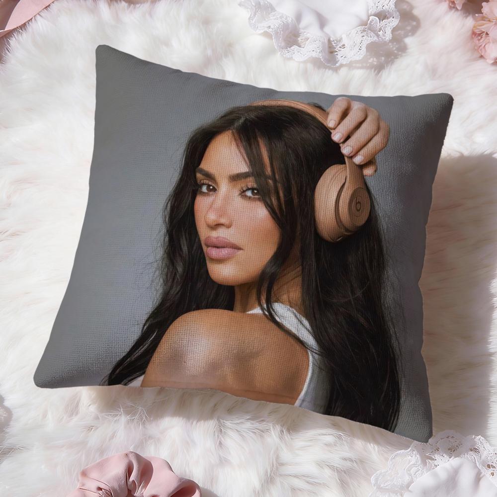 K-Kim K-KardashianS Cushion Cover Premium Comfort Reversible Pillow Cove -Two in One Design for Any Room & Car Interior