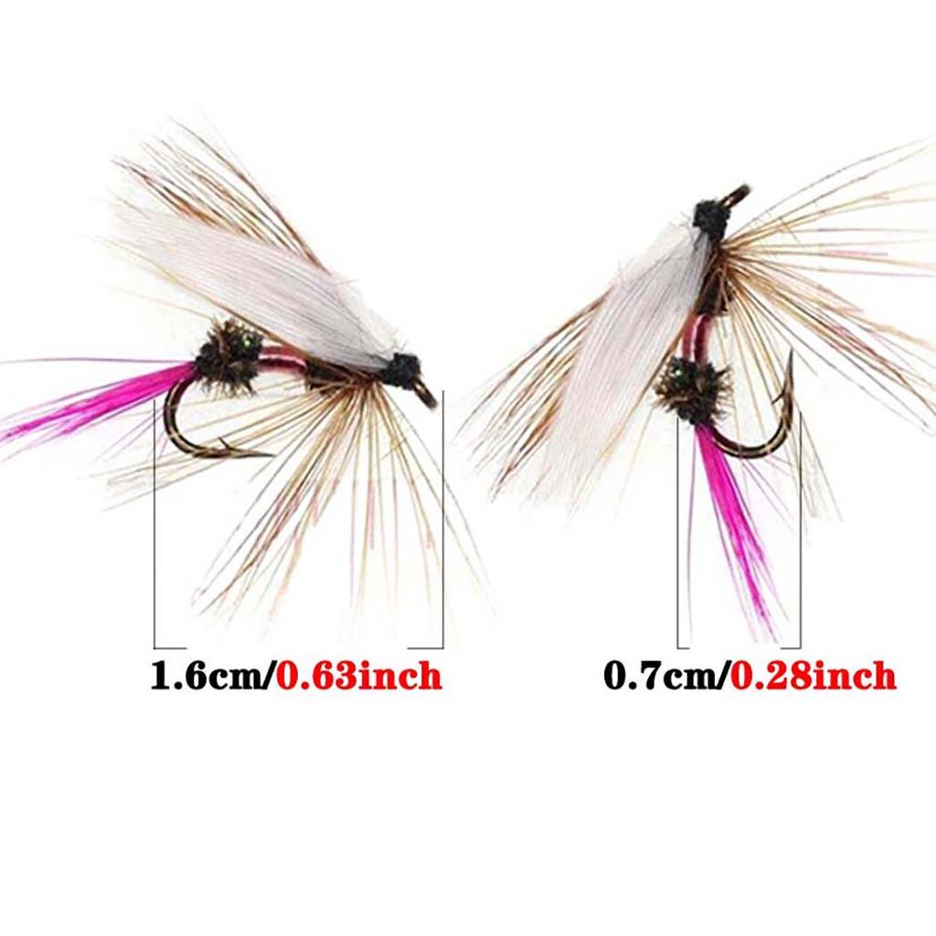 6/12/18/24Pcs Fly Fishing Lure Nymph Dry Wet Flies Bionic Bait Fly Trout Fishing Lures
