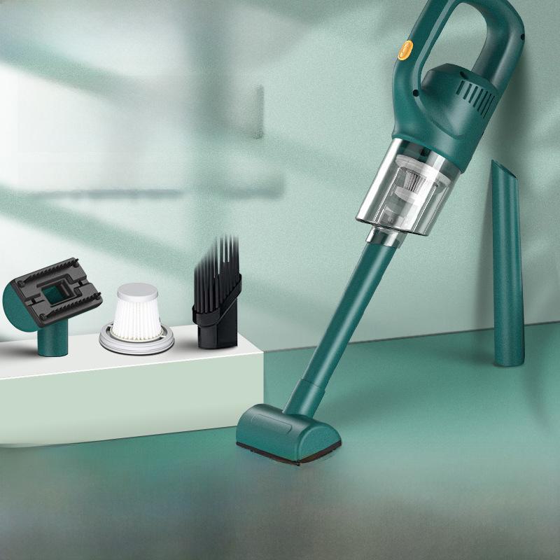 

Портативный беспроводной ручной пылесос: Мощное всасывание для использования дома и в автомобиле black чёрный