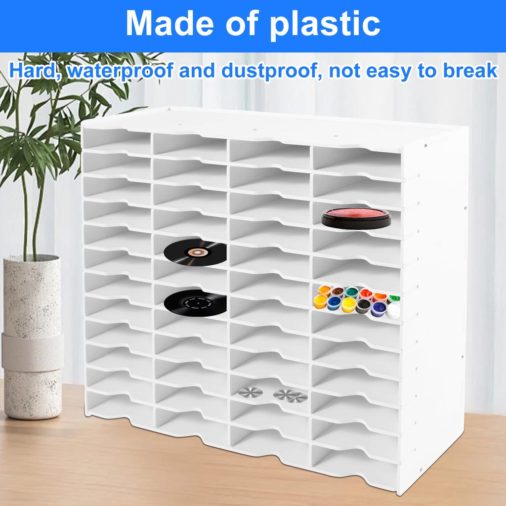 24/48 Fächer Aufbewahrungsregal Stempel Souvenir Organizer Box Wasserdichte Stempelkissen Aufbewahrungsregale Vielseitiger Organizer Halter für Schreibtisch