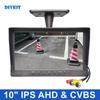 DIYKIT 10.1inch AHD CVBS IPS LCD HD Monitor Rear View Car Monitor Support 1080P AHD CVBS Car Camera 4PIN Video Input