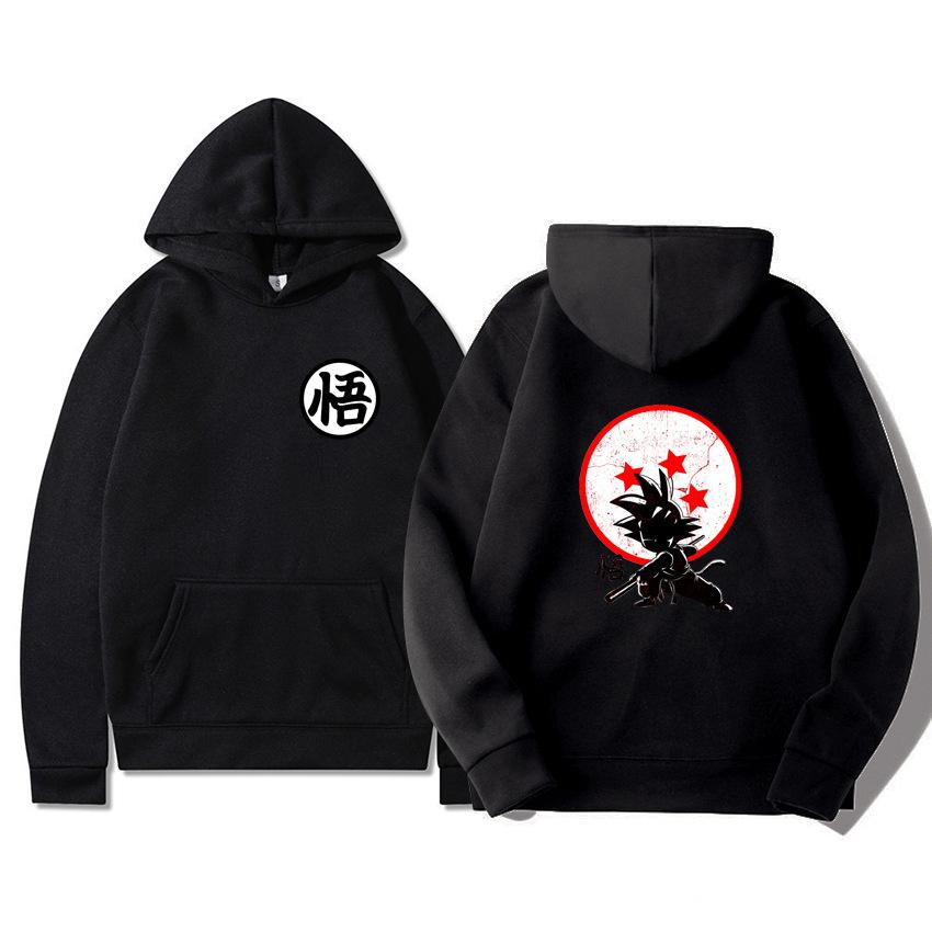 Dragon Ball Anime Goku Cartoon Autumn Winter Print Hoodie Sweatshirts Men Women Hoodies Round Neck Pullover Kids Christmas Gifts