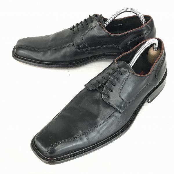 

Lloyd Heavy Leather Swirl Moc 27.0 Black Dress Shoes Made in Germany