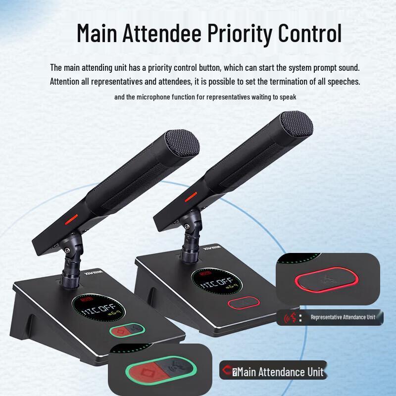 XEW-730F Wired Digital Conference Microphone System (CN Version)