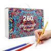 Exclusive Set: 260-Color Oil-Based Colored Pencils for Students & Graffiti Artists