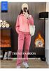 Women's Winter Warm Velvet Slim-Fit Hooded Sweatshirt & Pants Set