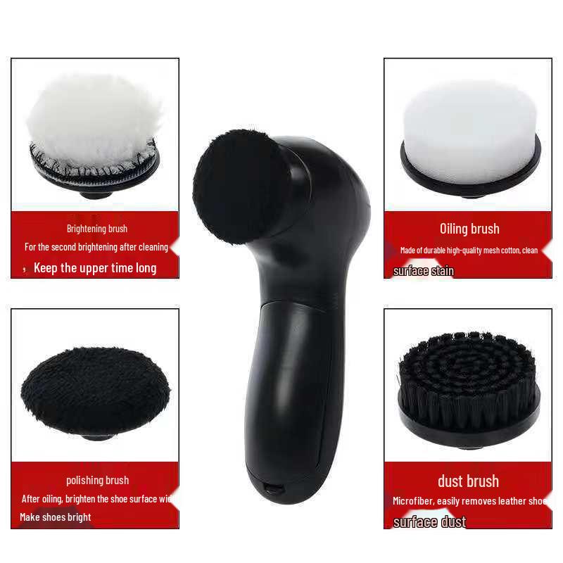 Compact Electric Shoe Polisher - Handheld & Automatic Leather Care for Home & Travel