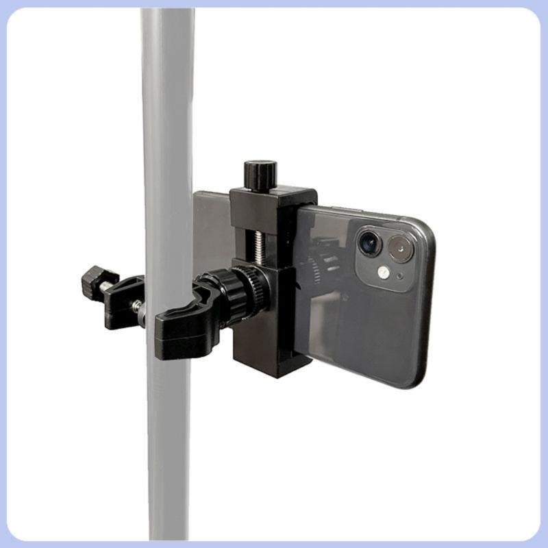 Portable 45°Rotation Stand Phone & Mic Stand Compatible for Action Cameras, DSLR Smartphones Quick Installation
