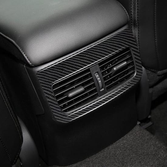 For Mazda 3 Axela -2024 Carbon Fiber Rear Row Air Vent Outlet Frame Sticker