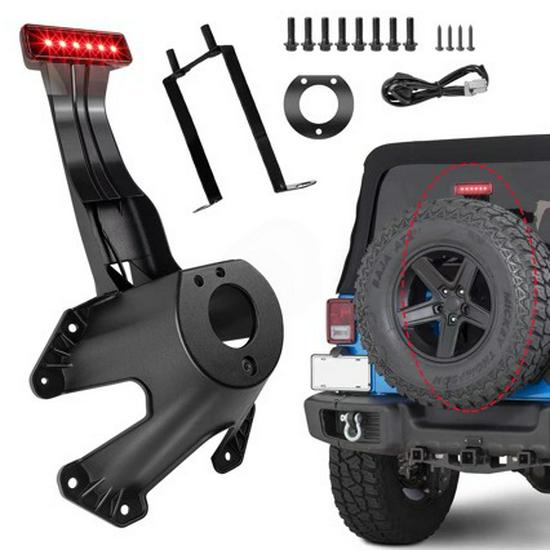 

Reinforced Jeep Wrangler JK Rear Tire Carrier with LED Brake Light (2007-2017) MJT